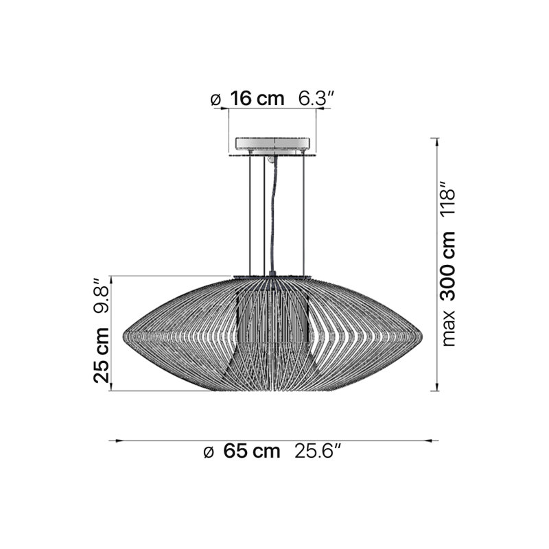 Impossible 1 - Light Pendant, Matte White