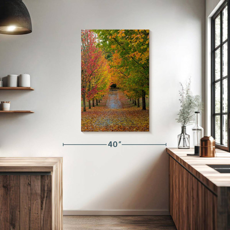 Harnek Path Of Maple Trees, 39" H x 26" W
