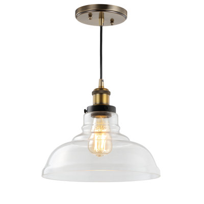 Luminaire suspendu pour dôme simple 1 lumières Carraway