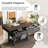 Elysium 52" Wood Console Table With Large Drawers And Open Shelves, Convertible Multi-Function Dining Table-2010087037
