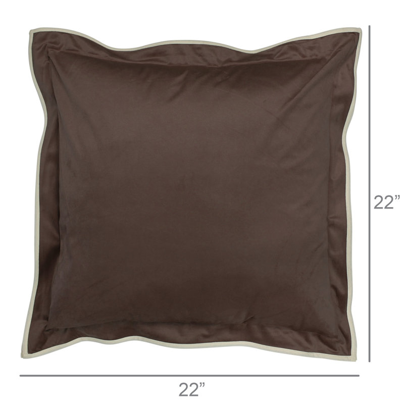 Coussin en velours, Aubergine