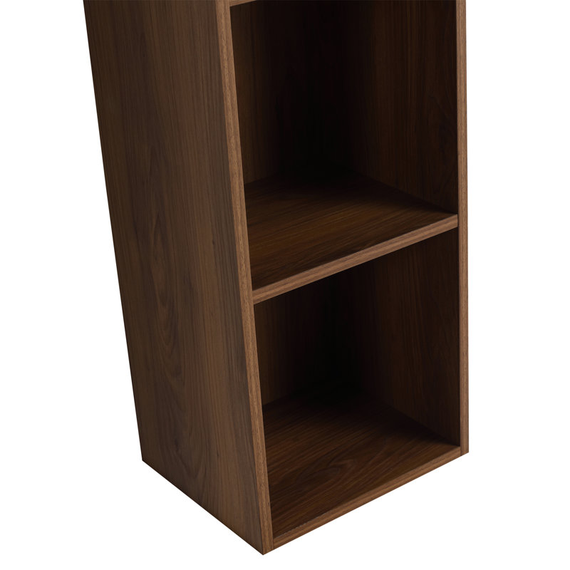Petites tablettes de rangement murales de 12 pouces, convenant à une petite salle de bain, bureau, pièce de rangement, ébène brun