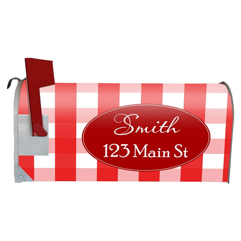 Vinyl Mailbox Cover, Red, Yes