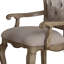 Chaise d'appoint rembourrée beige