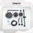6-Setting 10Inch Completed Shower System With Dual Showerheads And Slider Bar