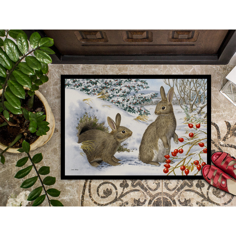 Gillam Non-Slip Outdoor Doormat, Rectangle 1'6" x 2'3"
