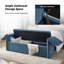 Banc de rangement rembourré de 61 po de largeur avec coussins Aristides-2095362859