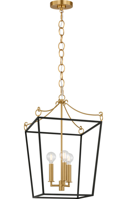 Carlyle Lantern, 87" H x 13.75" W  x 13.75" D, Midnight Black, 3