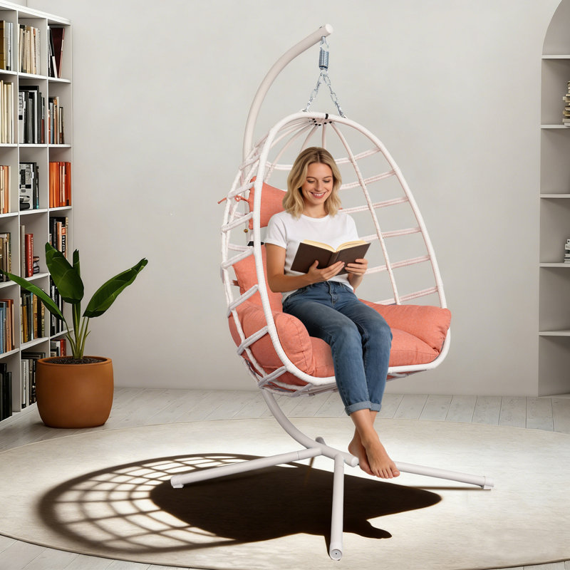 Chaise hamac suspendue en métal, 350 lb