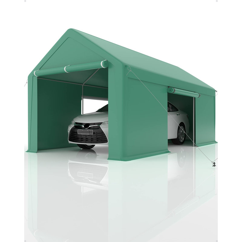 10 Ft. W x 20 Ft. D Garage, Green