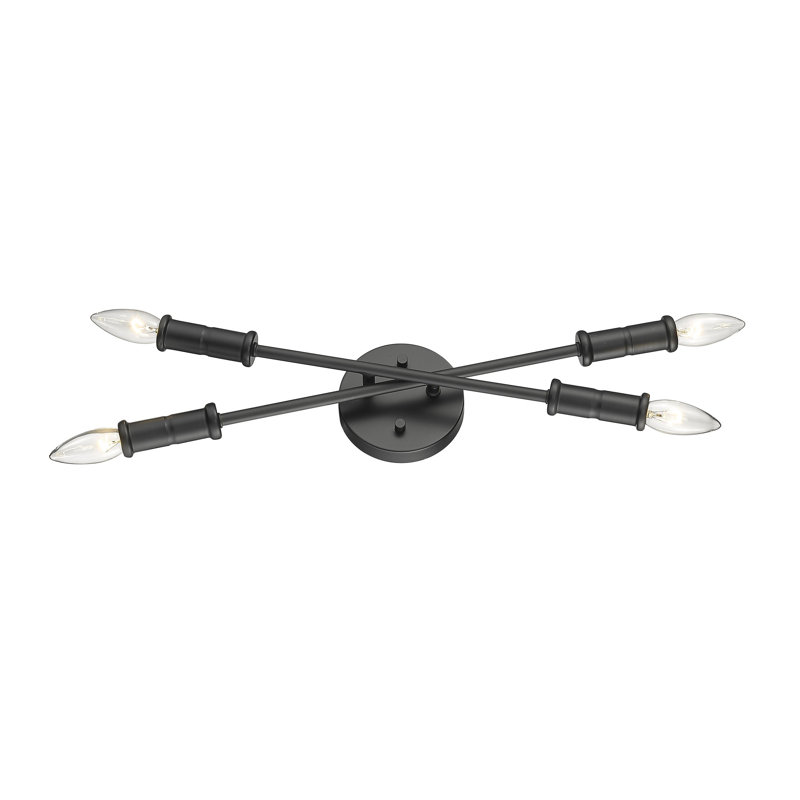 Aaroosh 4 - Light Dimmable Vanity Light, Matte Black