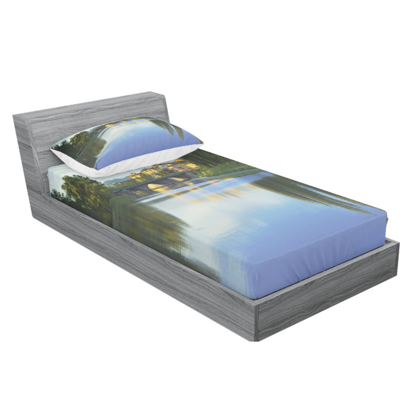 Microfiber Sheet Set, Twin Sheet Set with Fitted Sheet