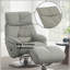 Fauteuil d'appoint en cuir fleur Kandoro