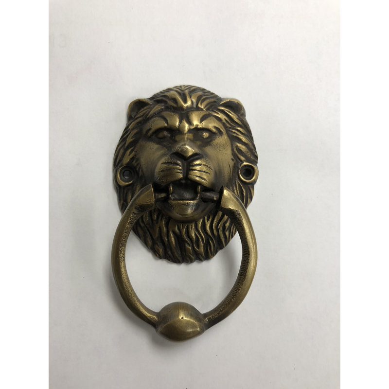 Brasso Lion Head Door Knocker