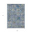 Tapis intérieur lavable extérieur bleu marine et bleu ciel 9 pi x 12 pi