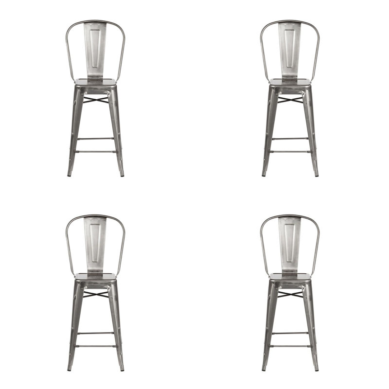 Tabouret de bar 30 po Cazzie, Métal industriel