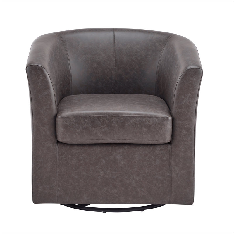 Fauteuil demi-tonneau Wilmore, Brun