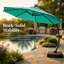  Parasol de patio en porte-à-faux 11 pi avec base incluse-802814169