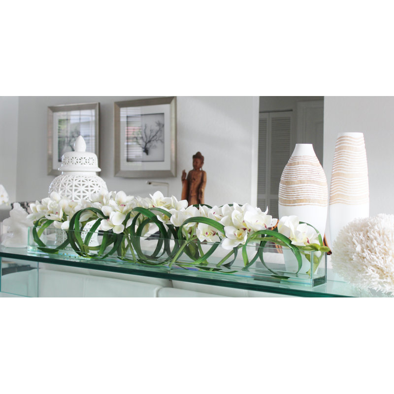 Casa Moderna Orchid Faux Floral Arrangement in Planter