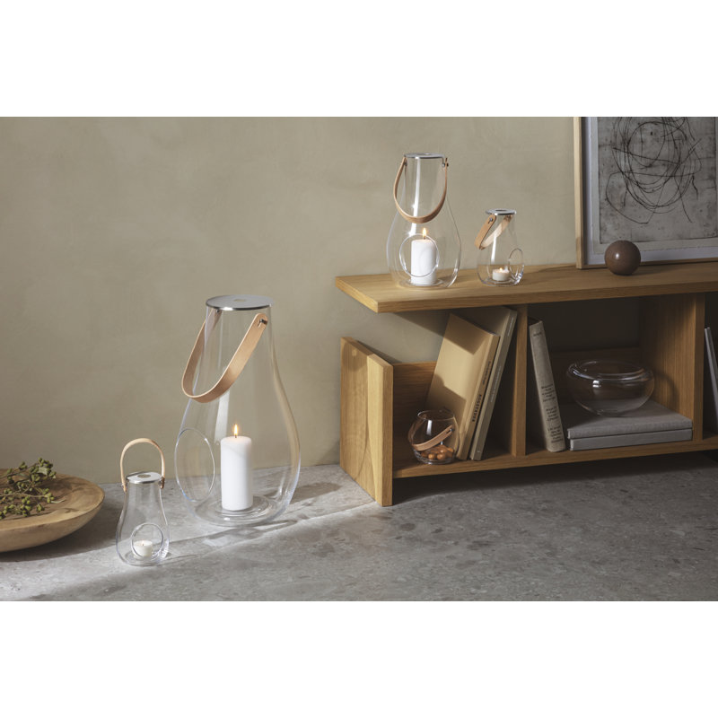 Lantern, 17.7" H x 10.4" W x 10.4" D, Clear