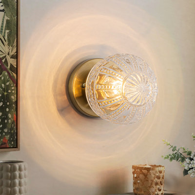 Applique murale en verre pour couloir