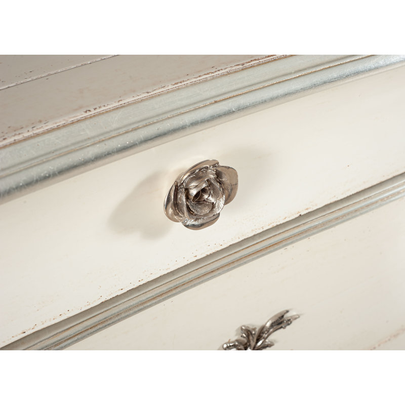 French Solid Wood 3 - Drawer Accent Chest