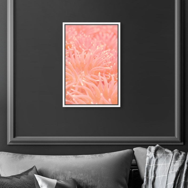 Deep Sea Flowers Print by Oliver Gal, 55"H x 37"W, White Floater Frame