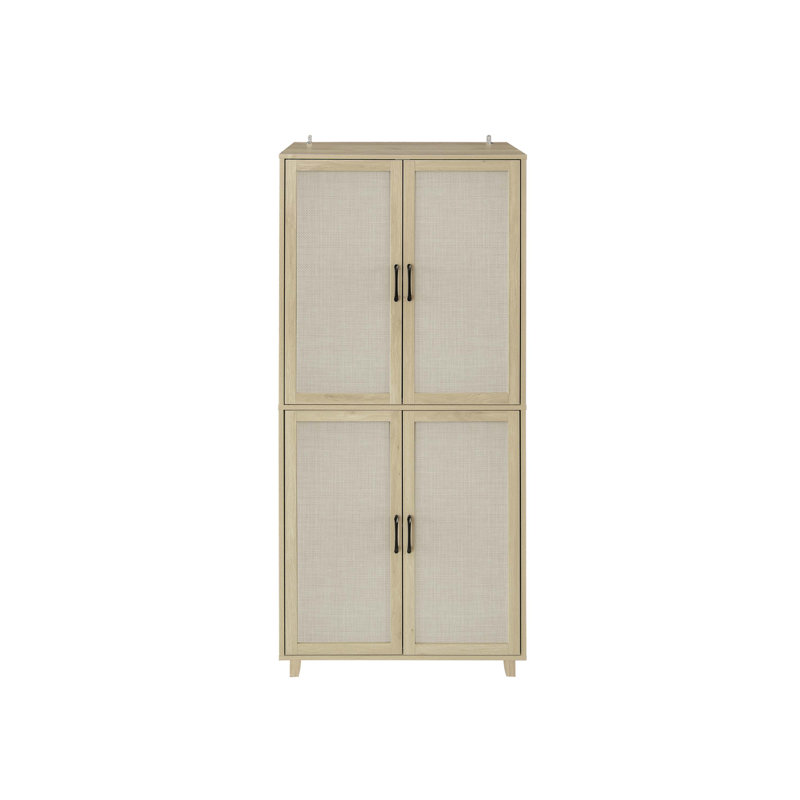 Armoire 70 portes 4 portes, Naturel