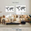 Carte du monde Aliaz BW Stripes-107708888