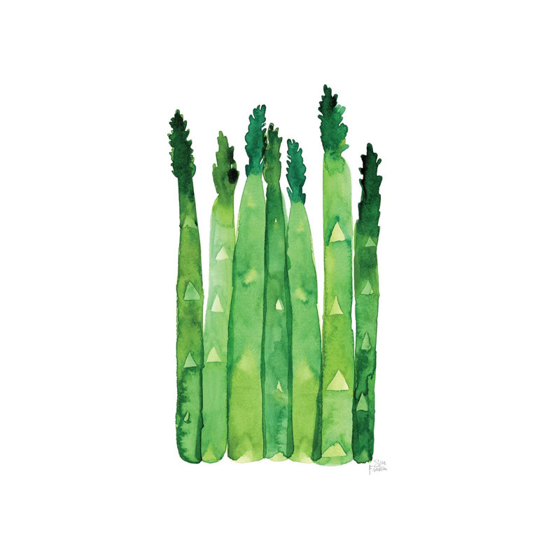 Asperge, H 12 po x l 12 po x P 0,75 po