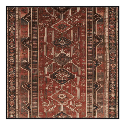 Machine Washable Persian Black Area Rug