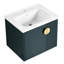 Meuble-lavabo de 24 po avec lavabo en céramique, fixation murale pour les petites salles de bain, porte à fermeture en douceur et lavabo à poignées en métal terne, attrayant à fermeture en douceur-1855802328-1855802329