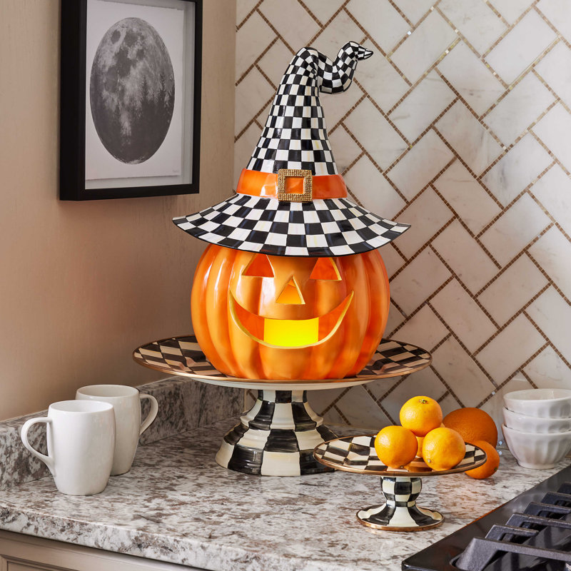 Courtly Check Pedestal Platter