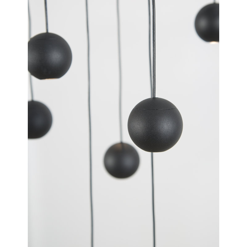10 - Light Black LED Cluster Pendant