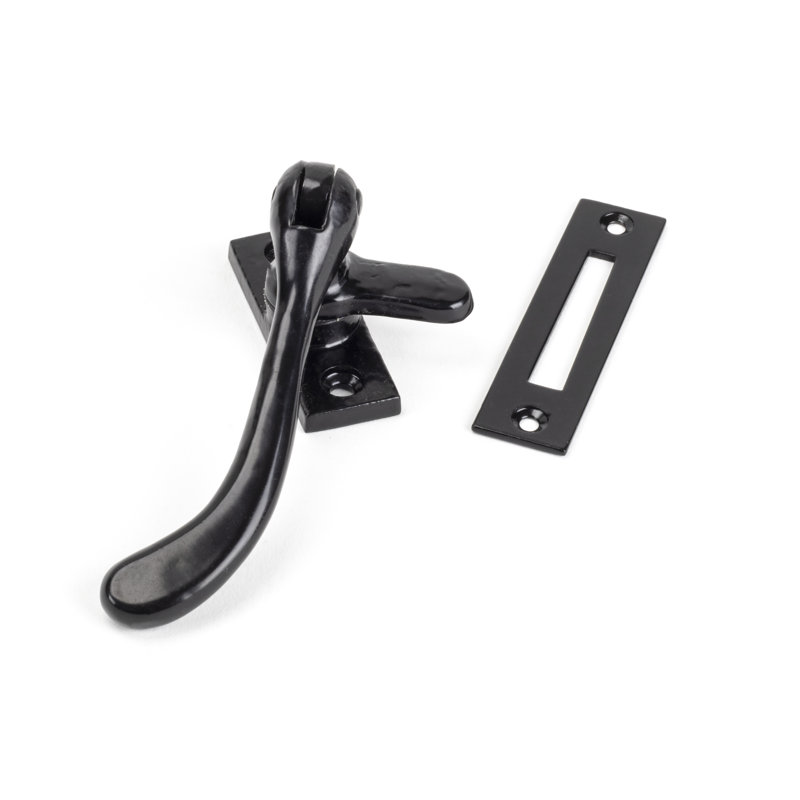 Handmade Peardrop Fastener Door Accessory, Black
