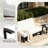 Polett Outdoor Conversation Set Solid Wood Group With Loveseat And Side Table-43324282-2735632