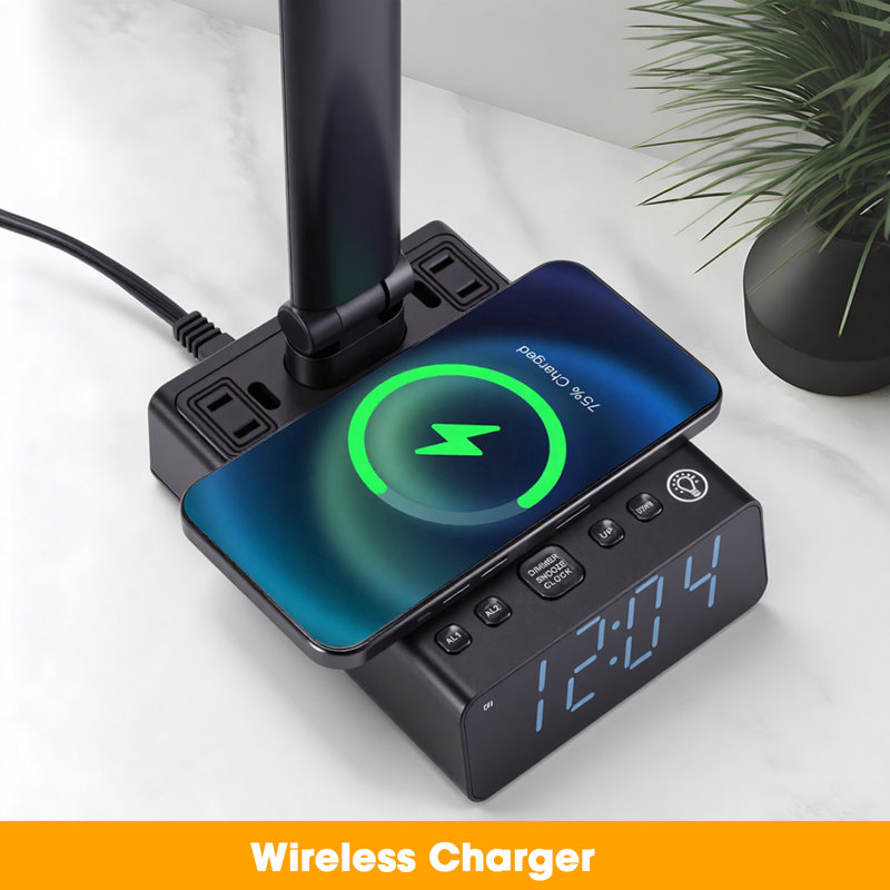 Led Desk Lamp With Wireless Charging