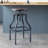 Dylan Swivel Adjustable Height Counter Stool with Metal Frame-2124352992-2124352993
