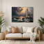 "Transport", phare avec bateaux, art mural gris en métal-2092484797