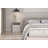 Taahir 2-Drawer Bedside Table with Open Shelf 40 cm Cashmere