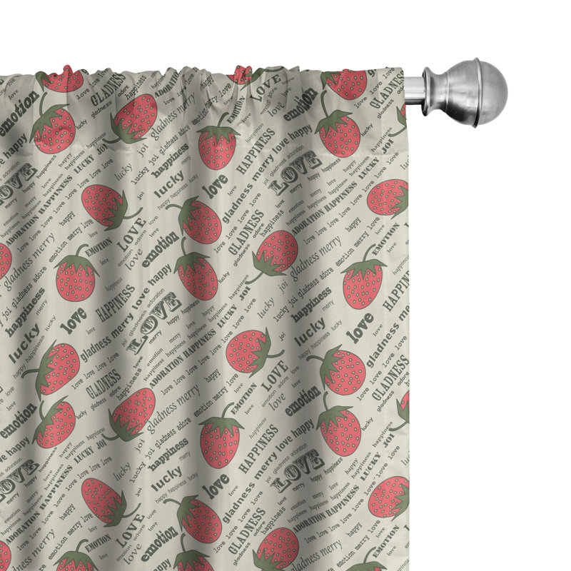 Rideaux 4 panneaux East Urban Home, L 56 po x L 63 po