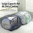6 Pcs,Large Capacity Mesh Laundry Hamper With Small Holes, Foldable Storage Basket For Clothes, Toys, Blankets, And Bedding, Wide Opening For Easy Access, Durable Polyester Mesh With Steel Frame