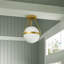 Luminaire encastré avec abat-jour en verre 1-E12