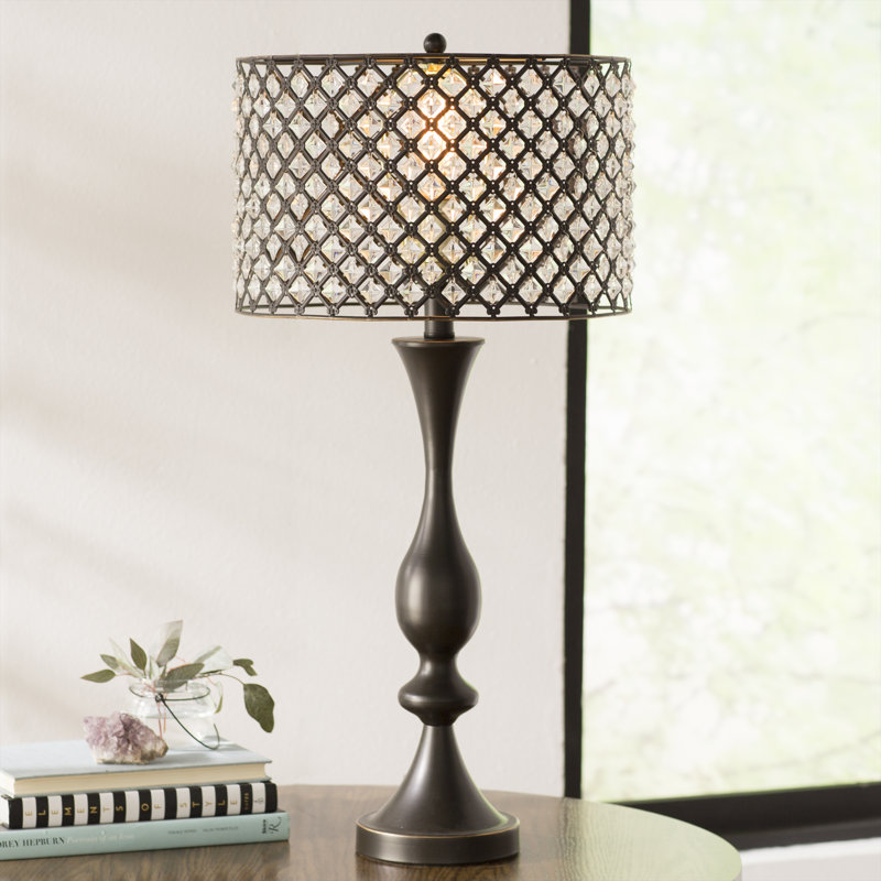 Lampe de table 27,5 po Bromwich, Bronze huilé