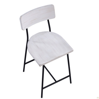 Wood And Metal Modern Counter Stool