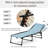 Folding Chaise Lounge Pool Chair, Patio Sun Tanning Chair, Outdoor Lounge Chair W/ 4-Position Reclining Back, Pillow, Breathable Mesh & Bungee Seat-694099724
