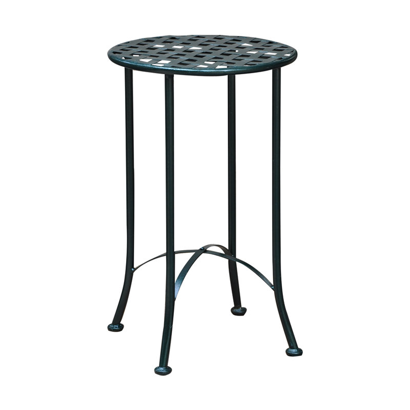 Table d'appoint en métal Arvind, Vert gris