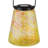 Murano Handcrafted Glass and Metal Solar Powered Decorative Outdoor Lantern-125844720