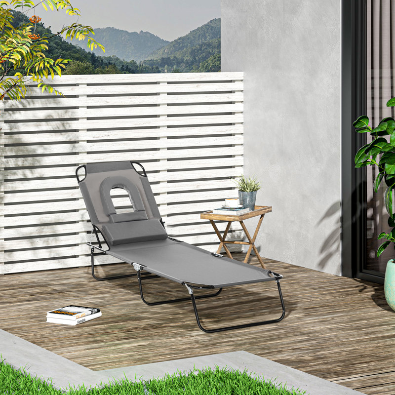 Outdoor Lounge Chair, Grey