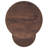 Ensemble de 2 tables gigognes rondes en bois de manguier Yency - brun foncé